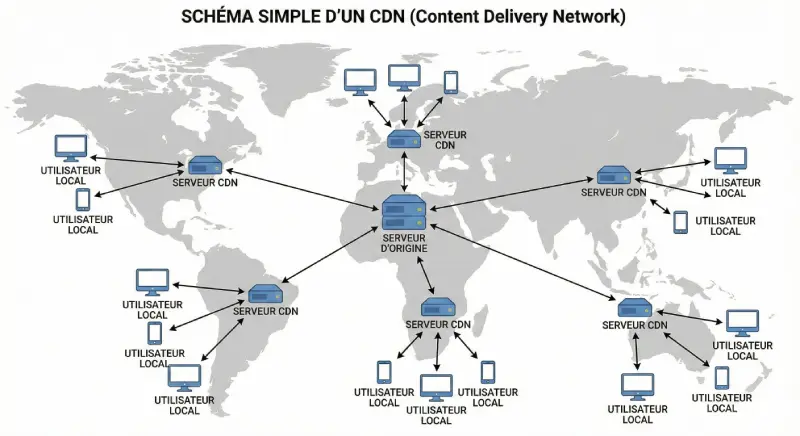 schema simple d'un cdn